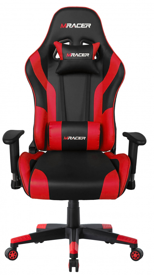 Herná stolička MRacer koženka, čierno-červená gallery main image