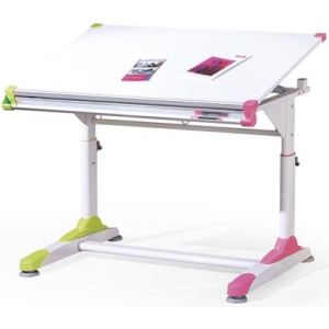 Detský rastúci písací stôl Collorido zelený/ růžový